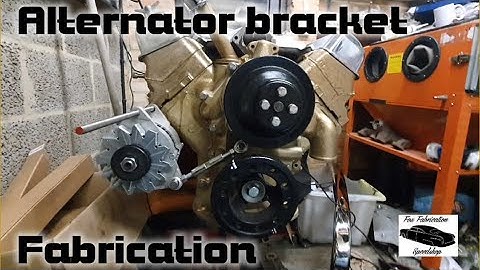 Alternator bracket fabrication Y Block Ford V8 - How to - DIY