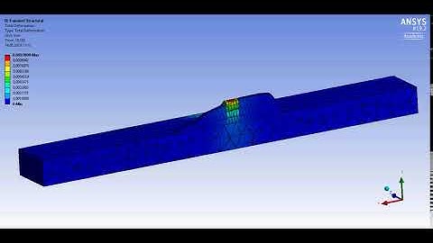 Deformation distribution of sample P1D2 - sliced geometry