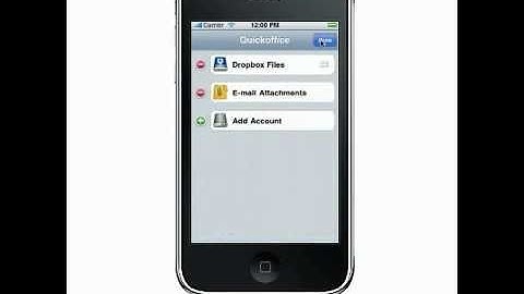 Connecting to Dropbox - Quickoffice® Pro for iPhone & iPod touch