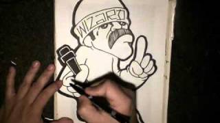 Drawing another Cholo Character - Chicano Rap Oldies Instrumental