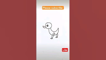 #duck drawing ✨ easy tutorial ❤#art #youtubeshorts #shortsfeed #satisfying