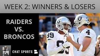 The oakland raiders suffered a heartbreaking loss to denver broncos on
sunday. who were winners and losers from week 2? in this edition of
ra...