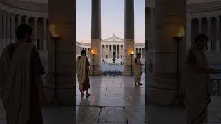 Walking through the Roman Forum at dawn — 100 AD 🏛️ Where would YOU walk? #RomanASMR #pov