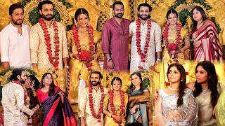 Malayalam actress and actors at Aparna Das Deepak Parambol Wedding Reception | Vineeth Sreenivasan