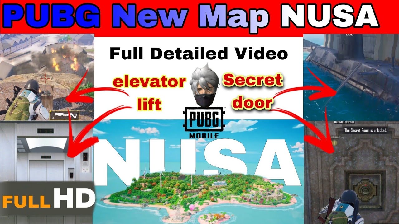 (ULTRA HD) PUBGM New map NUSA All locations reveal 