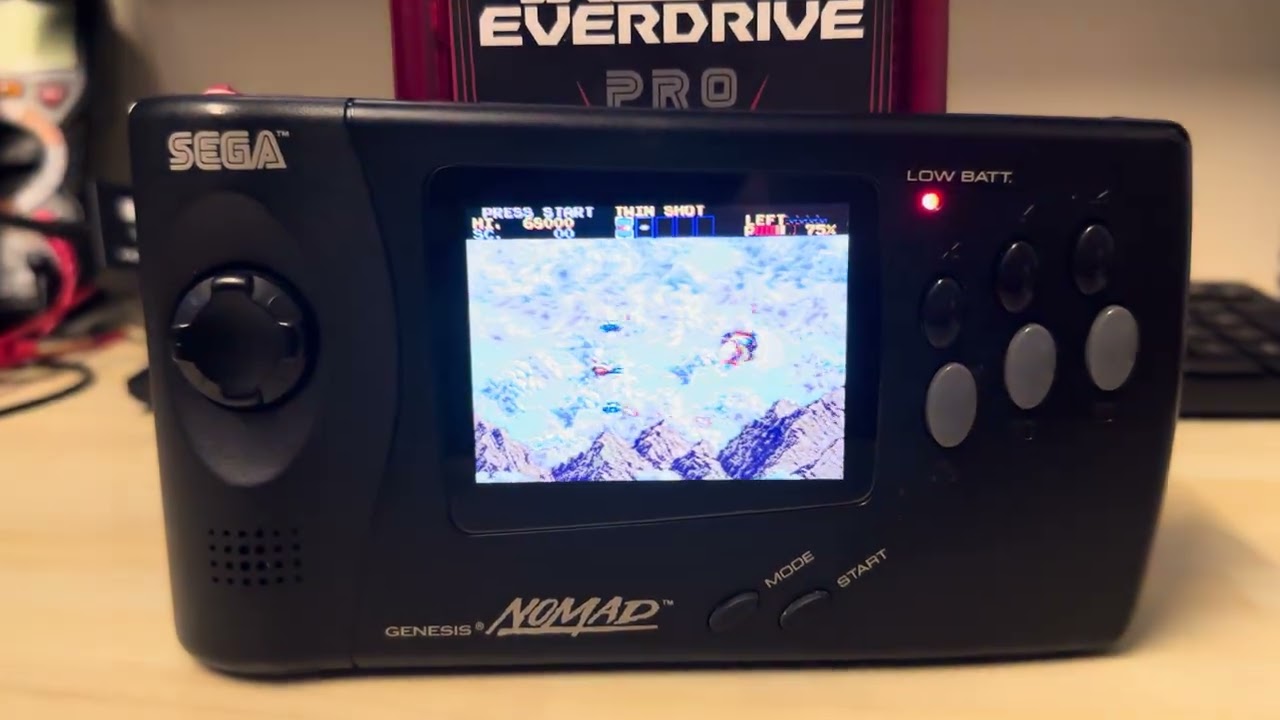Sega Genesis Nomad with Hispeedido IPS LCD Screen Upgrade, Master
