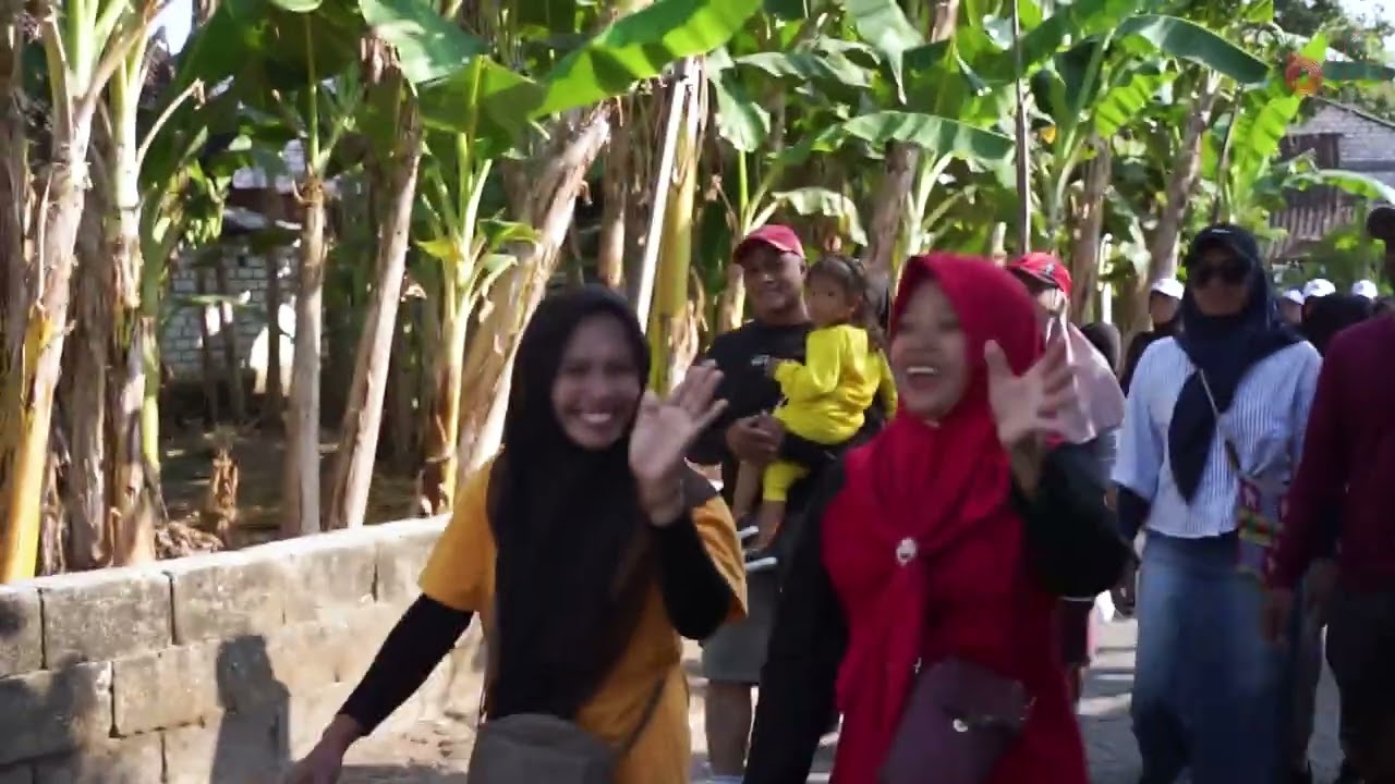 Jalan sehat desa truni kecamatan babat kabupaten Lamongan.