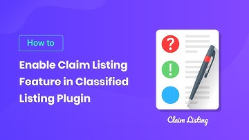 How to Enable Claim Listing feature in Classified Listing Plugin