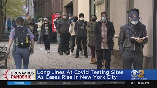 As COVID Cases Climb, Long Lines Form For Tests In New York City