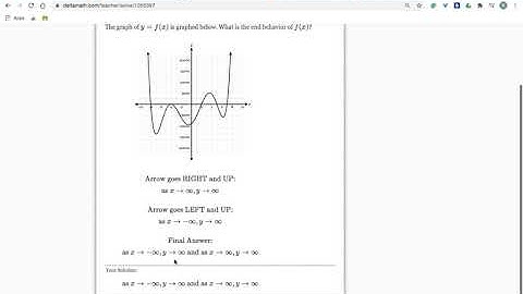End Behavior Delta Math