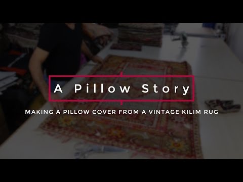 Making A Kilim Pillow Cover