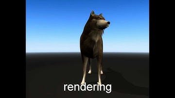 Wolf Rigged and Game-Ready - WIP 38 - Blender