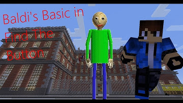 Baldis Basic in Education and Find the Buttons - Minecraft Horror Map