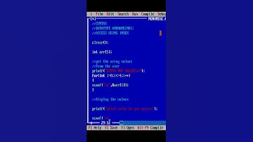 array in c programming #c #shorts #array @tamilprogramming0630