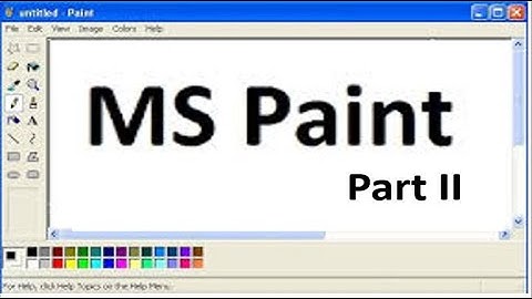 💻CLASS:6th 💻 CHAPTER : 5 💻 PART -1 💻 MS PAINT -II 💻COMPUTER SCIENCE