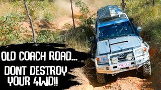 THE LINE 4WD 24/7 SHOULD HAVE TAKEN.. - The Old Coach Road without destroying your 4WD..