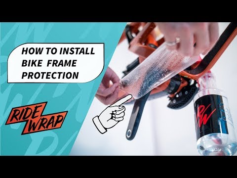 How to apply bike frame protection kit without air bubbles // RideWrap
