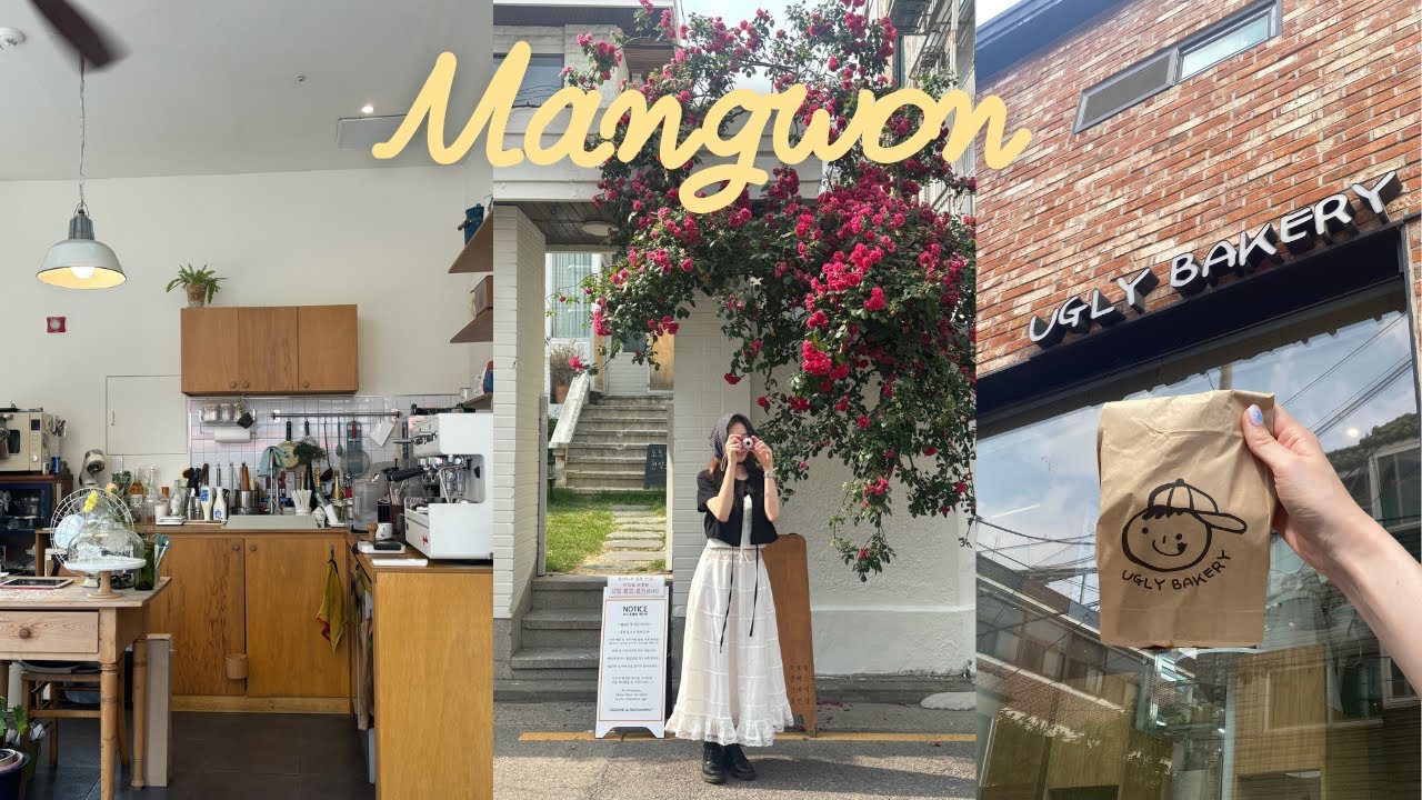 ［韓国vlog］望遠市場食べ歩き、名物パンと雑貨巡り💕망원시장,망원동빵집