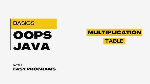 Java In Telugu | Multiplication Table |#java #coding#telugu