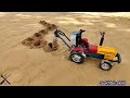 Powerful Mini Tractor | The digging machine made the map of India ||@SBSkill