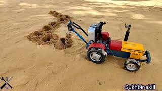 Powerful Mini Tractor | The digging machine made the map of India ||@SBSkill