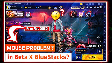 Install Beta X Bluestacks Free Fire Max || Mouse Problem Solved 😎