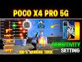 Free Fire Headshot Setting ✅ 2026 || Poco X4 Pro 5G Sensitivity Setting ⚙️ DPI FOR poco mobile 📲 FF 