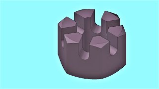 M10 metric slotted nut in autocad || autocad 3d drawing for beginners by Learn With Me 404 views 4 years ago 11 minutes, 10 seconds