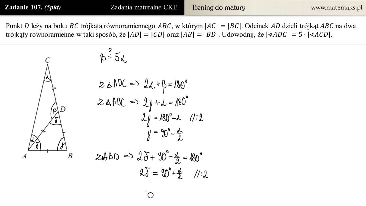 [Zad 107] Geometria - zadanie dowodowe - YouTube