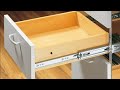 طريقة تركيب سكة المجر الدرج Comment Faire Rassembler Et Installer Un Tiroir DIY 