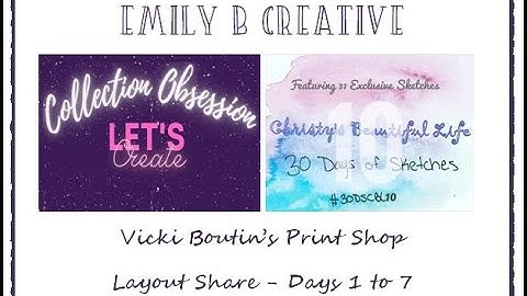 Collection Obsession October & #30dscbl10 Challenge - Layout Share 1 to 7 Vicki Boutin