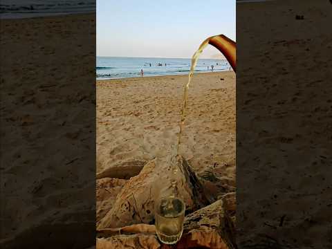 صباحكم مبارك على أطيب كأس شيء جنب البحر