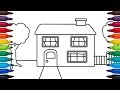 busta 46+ Simple House Coloring Pages Gif strip