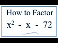 Factoring Quadratic Equations and Verification