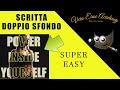 Come fare una scritta con doppio sfondo  tutorial gimp italiano