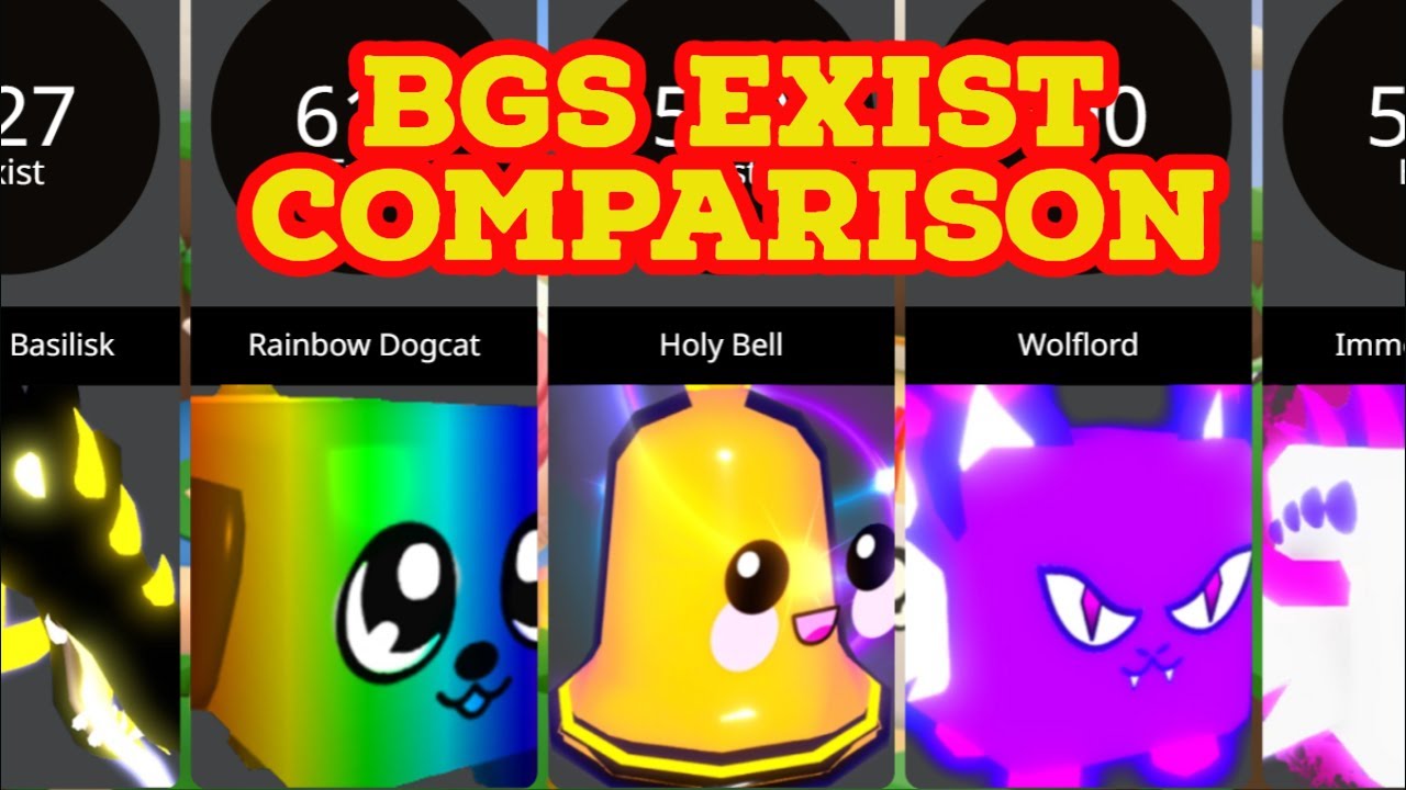 😮BUBBLEGUM SIMULATOR ALL SECRET EXIST COMPARISON ROBLOX BUBBLEGUM
