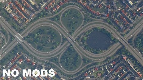 Modified Double Trumpet Interchange Tutorial (No Mods). Cities Skylines Vanilla Gameplay #3