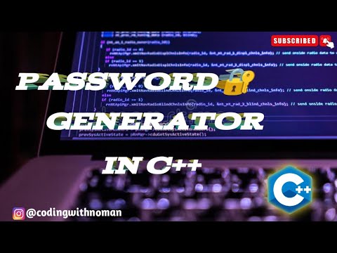 Random Password Generator C++ | Program in C++ | C++ Tutorial for ...
