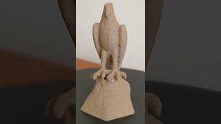 Wood Eagle AI generated 3D model Belt Printer Timelapse