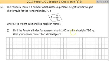 Maths screencast 2017 Paper 1 Question 9 LC OL
