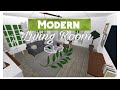 Modern Living Room 😀🌲 | Roblox: Bloxburg Speedbuild