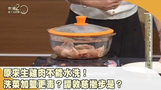 原來生雞肉不能水洗洗菜加鹽、小蘇打更毒譚敦慈傳授正確清洗法【聚焦2.0】第480集