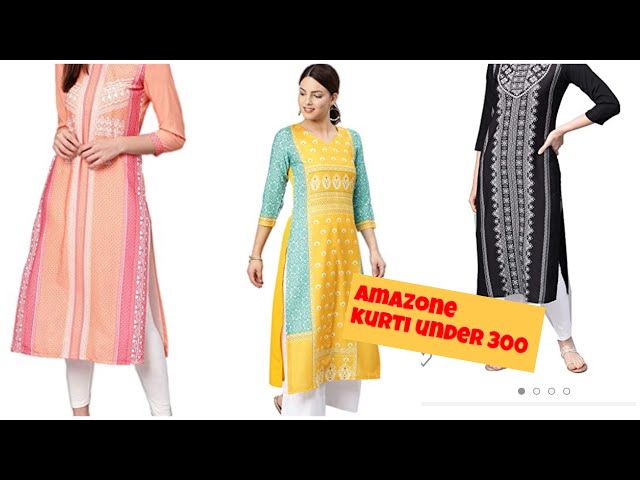 Amazon Kurti Haul || Trendy Kurti || Sale 80% Off || Under Rs. 300 || Style  Wid Arsh - YouTube