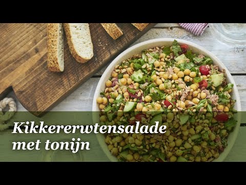 Video: Kikkererwtensalade Met Olijven En Kersen