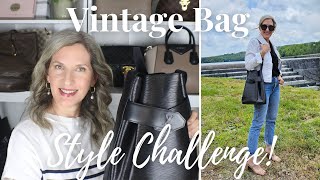 VINTAGE BAG STYLE CHALLENGE! | How to Style a Vintage Bag | LV Sac d'Epaule