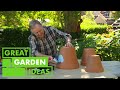 How to Make a DIY Birdbath Using Old Pots | GARDEN | Great Home Ideas