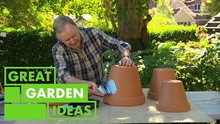How to Make a DIY Birdbath Using Old Pots | GARDEN | Great Home Ideas