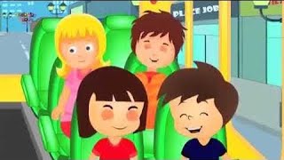 The Wheels On The Bus Go Round And Round English Nursery Rhyme For Children