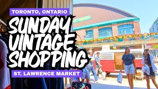 Inside St. Lawrence Market: Sunday Variety Market | Vintage + Antiques | Toronto, Ontario [4K]
