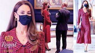 Duchess of Cambridge dazzles in red at V&A Museum as it reopens for first time - Royal Insider